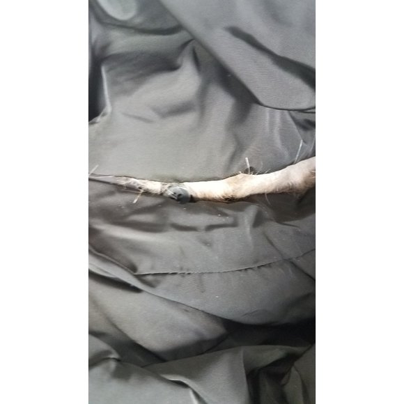 Michael Michael Kors Sz. S Belted Faux Fur Down Hooded Puffer Coat Dark Moss NWT - Picture 12 of 12